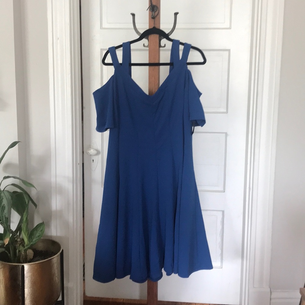 Blue Lane Bryant Cold Shoulder Dress NWT